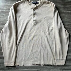 Polo Ralph Lauren Sweater Mens XL
Beige Long Sleeve Pullover